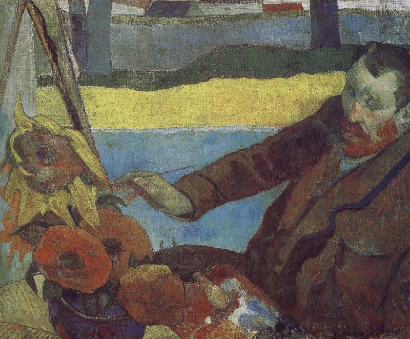 Paul Gauguin Van Gogh painting of sunflowers